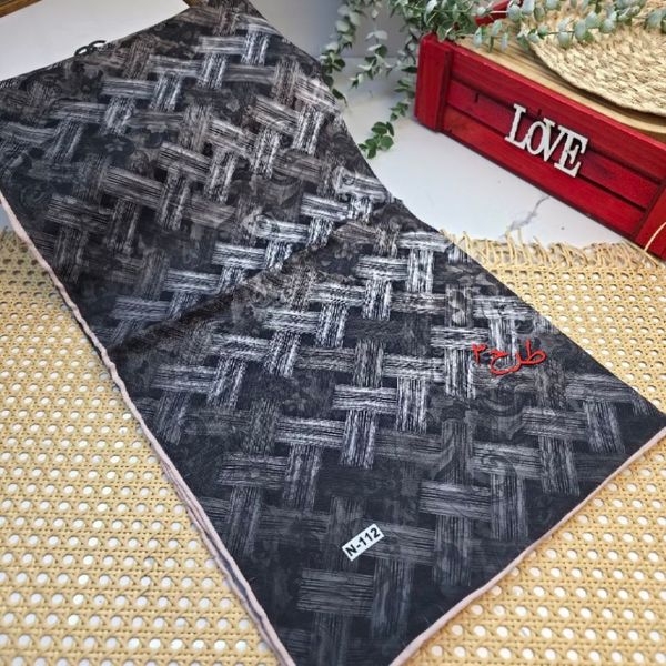 روسری مجلسی نخی دوردست دوز