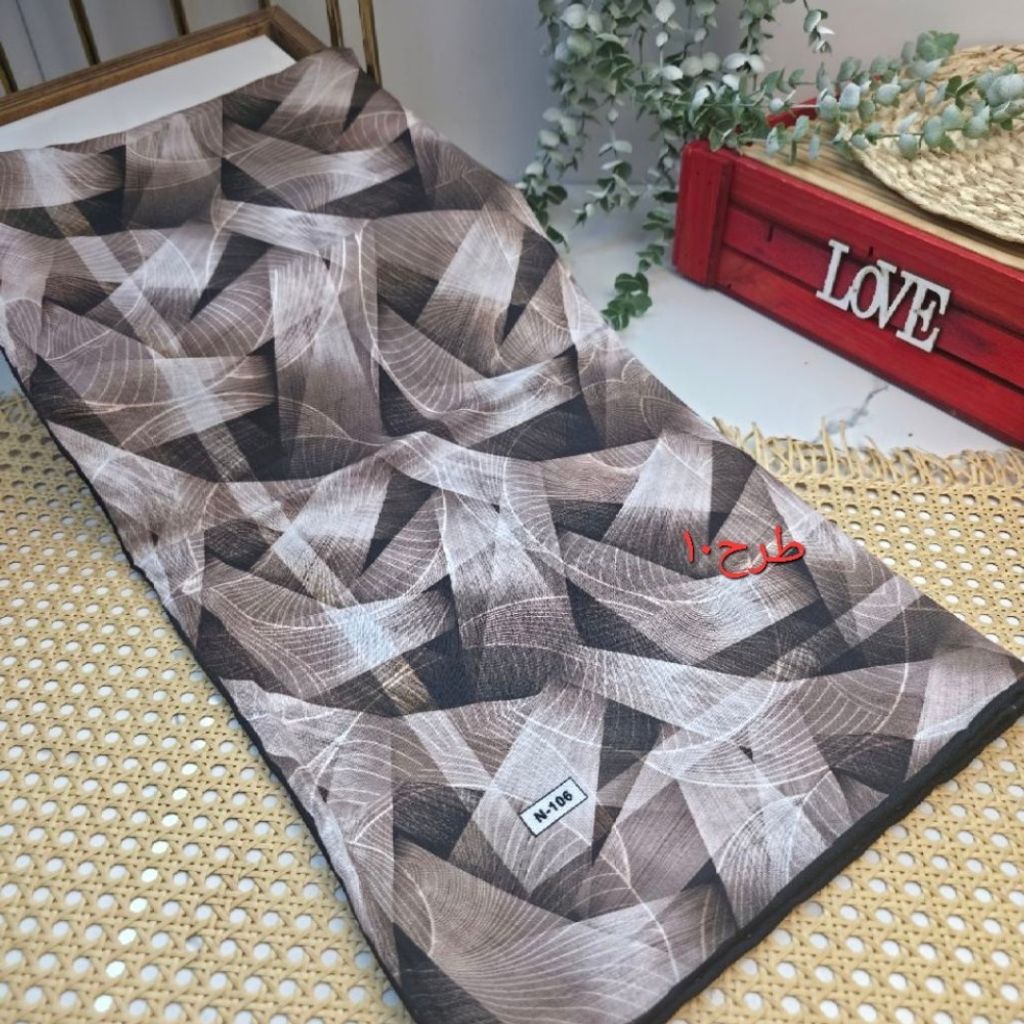 فروش اینترنتی روسری نخی دوردست دوز