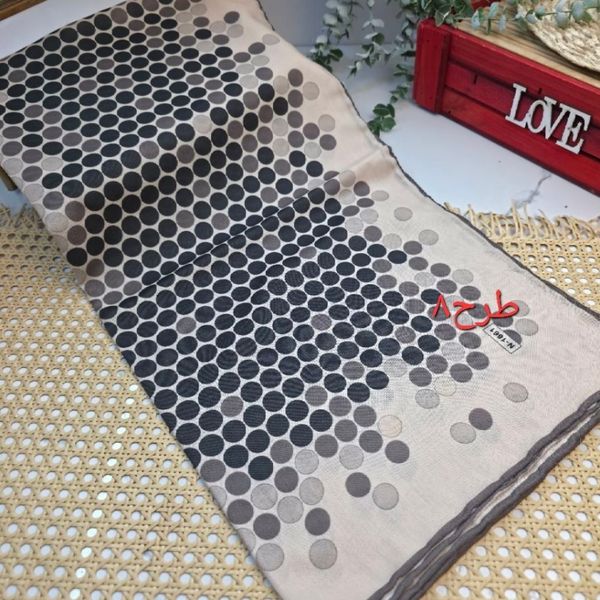 روسری مجلسی نخی دوردست دوز