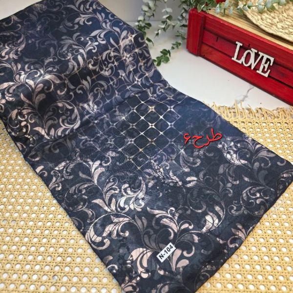 روسری مجلسی نخی دوردست دوز