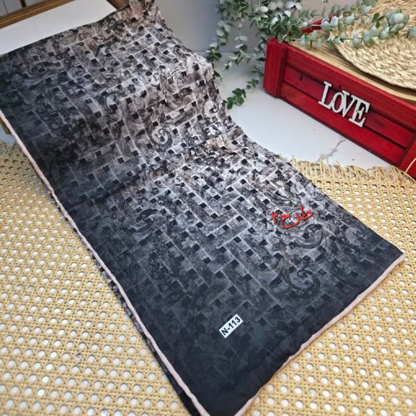 روسری مجلسی نخی دوردست دوز