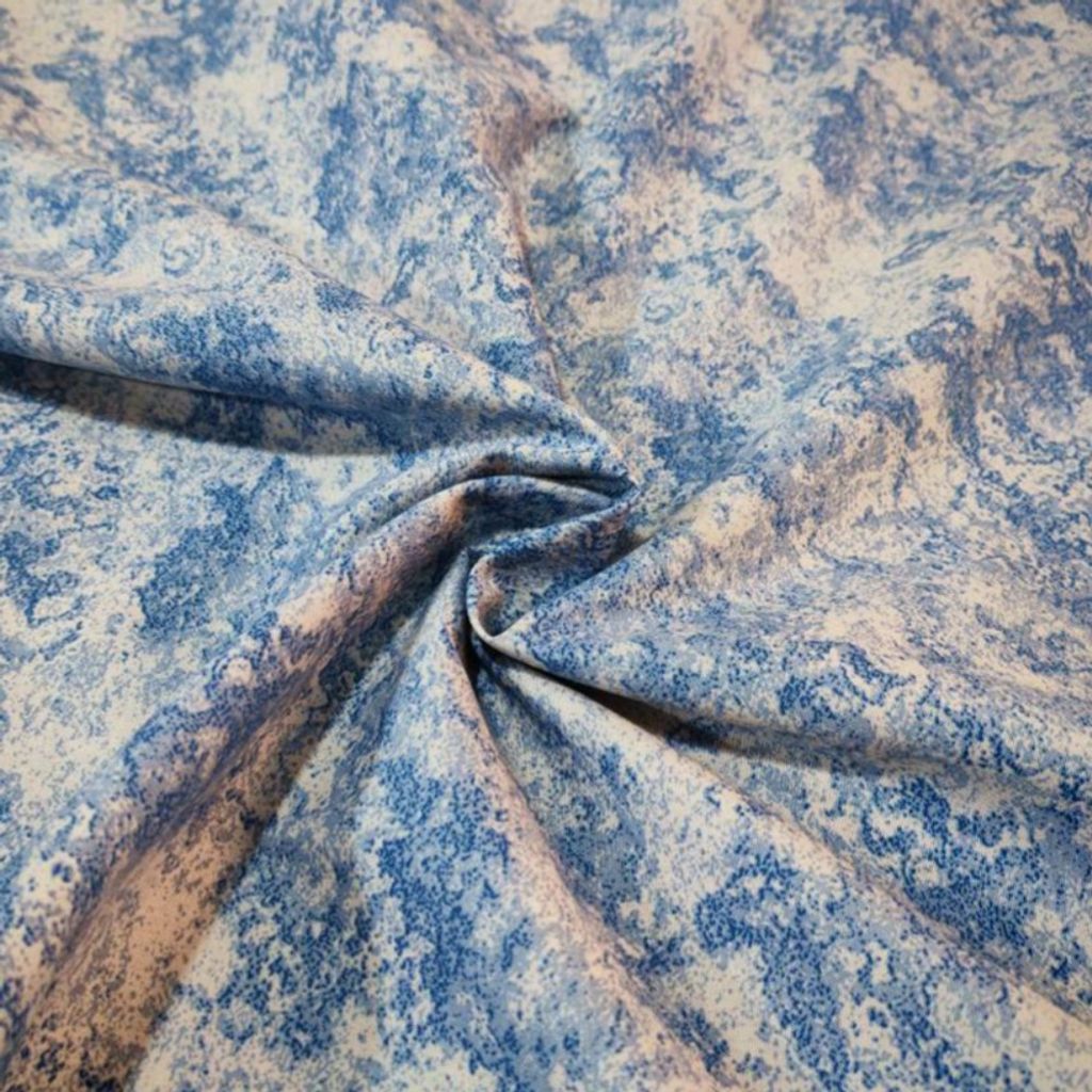 مشخصات پارچه آشپزخانه طرح پتینه ساده عرض 2 متر  (آبی)