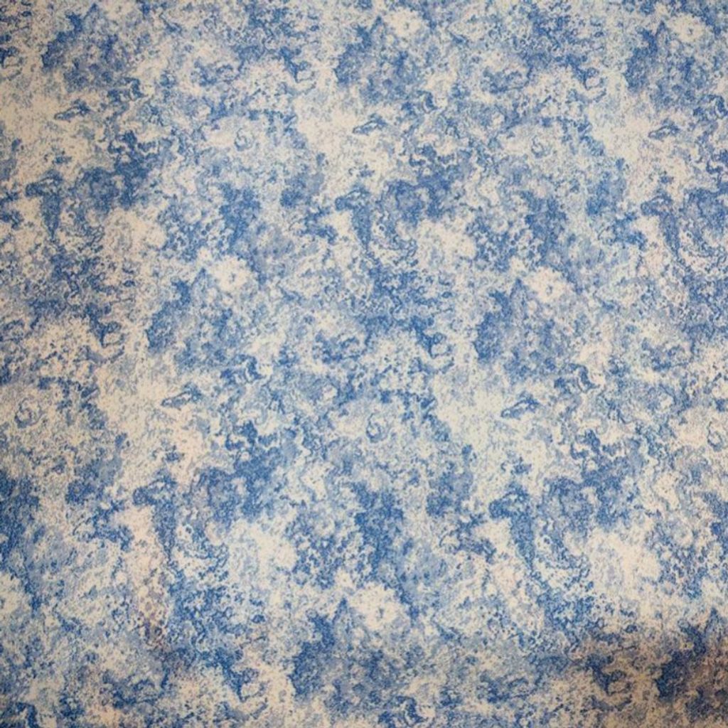 قیمت پارچه آشپزخانه طرح پتینه ساده عرض 2 متر  (آبی)