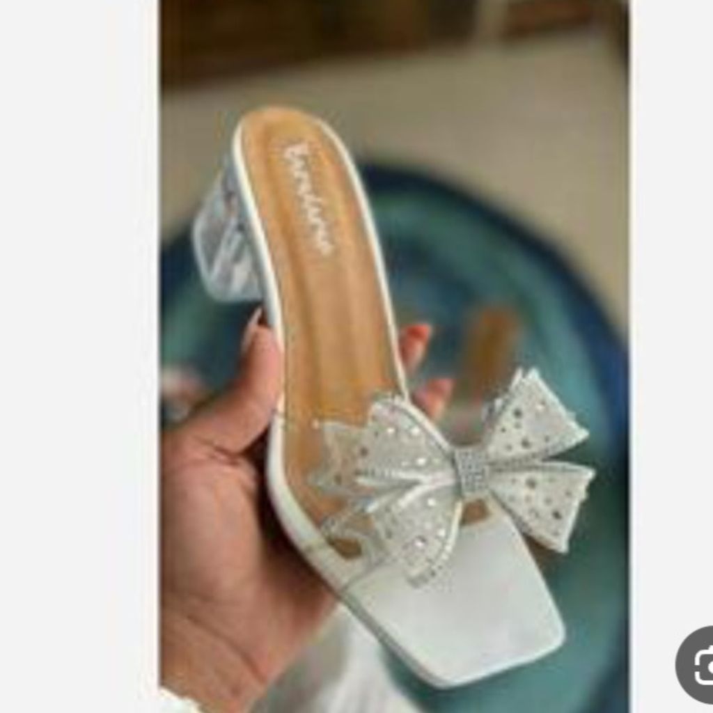 خرید انلاین دمپایی مجلسی طلقی پاشنه شیشه ای ترند سال