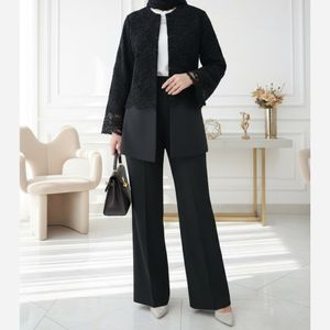 کت شلوار مزونی مدل فروغ مشکی