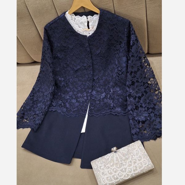 کت شلوار مزونی مدل فروغ سرمه ای