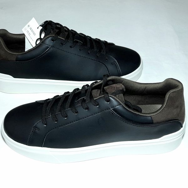 کفش مردانه زارا مشکی مدل Heel Detail Trainers