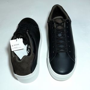 فروش اینترنتی کفش مردانه زارا مشکی مدل Heel Detail Trainers