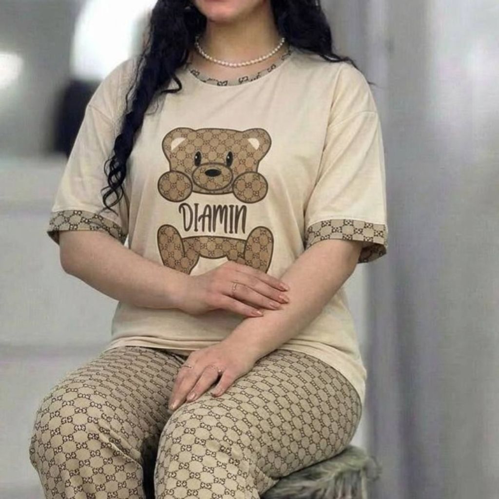 قیمت ارزان ست تیشرت و شلوار خونگی زنانه و دخترانه طرح دار