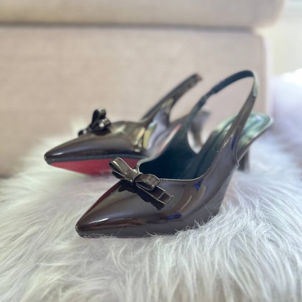 کفش مجلسی ورنی پاپیونی جدید