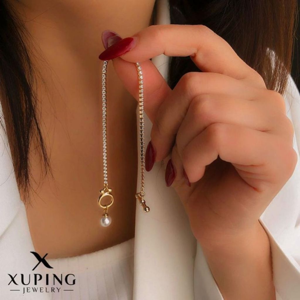 خرید انلاین دستبند تنیسی مروارید آویز ژوپینگ