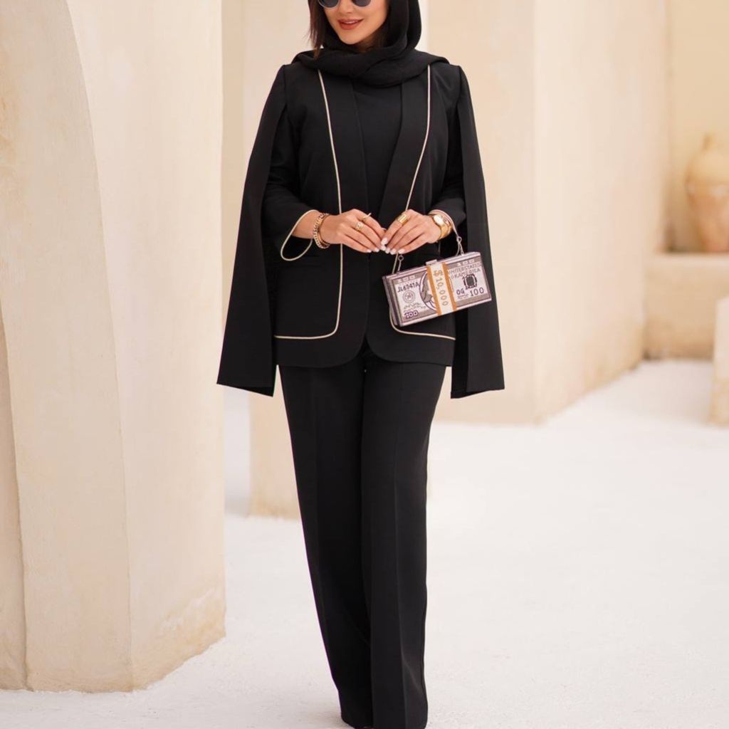 خرید انلاین ست اورال کت مزونی عیدانه مغزی دوزی شده