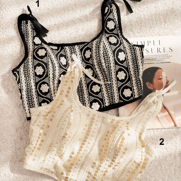 کراپ تاپ سوزن دوزی پاد