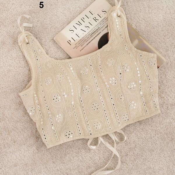 کراپ تاپ سوزن دوزی پاد