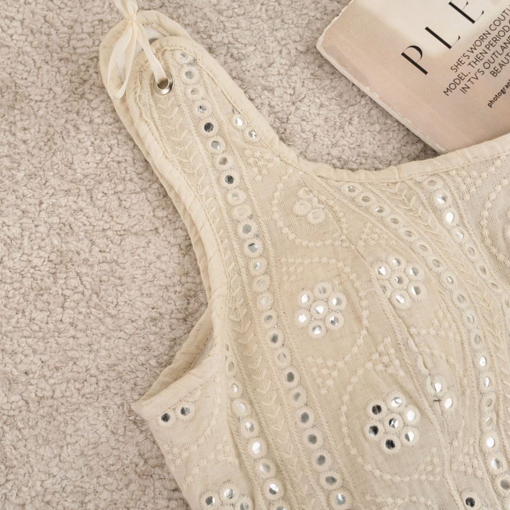 قیمت ارزان کراپ تاپ سوزن دوزی پاد