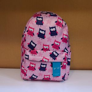 کوله پشتی صورتی عکس جغد دخترانه