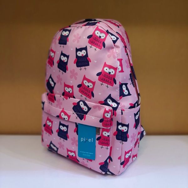 کوله پشتی صورتی عکس جغد دخترانه