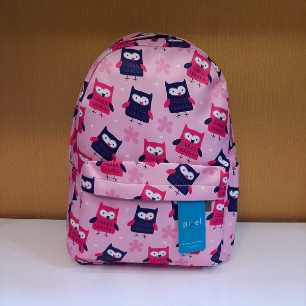 کوله پشتی صورتی عکس جغد دخترانه