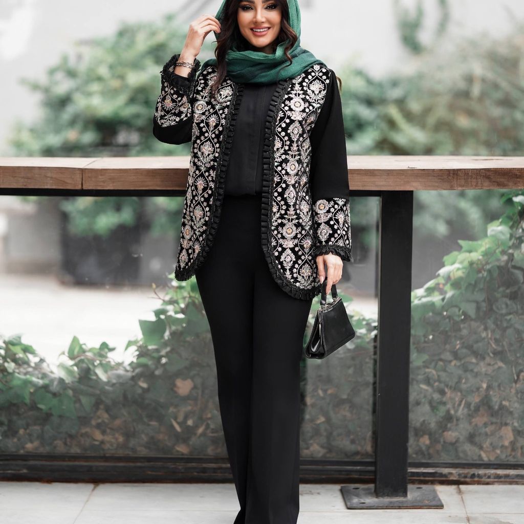 خرید آنلاین کت مجلسی سنگ دوزی