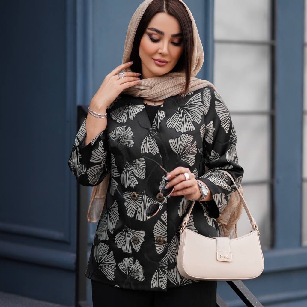 خرید آنلاین کت کوتاه ژاکارد عیدانه