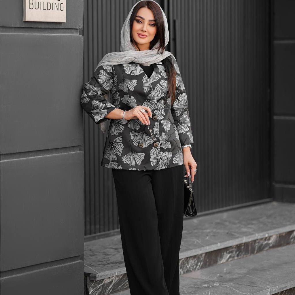 مشخصات کت کوتاه ژاکارد عیدانه