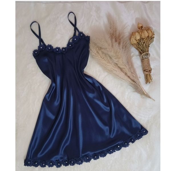 لباس خواب ساتن ابریشم زنانه مدل مهنور