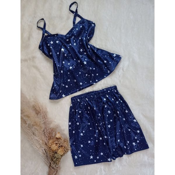 تاپ وشلوارک ساتن ابریشم زنانه مدل هستی