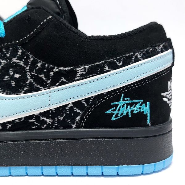 کتانی نایک جردن وان استاسی طرح ال وی Jordan one Stussy LV