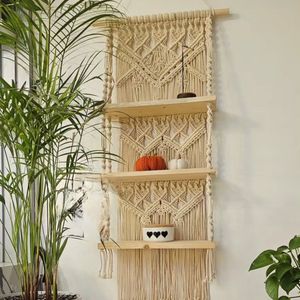 شلف کاربردی سه طبقه مکرومه بافی
