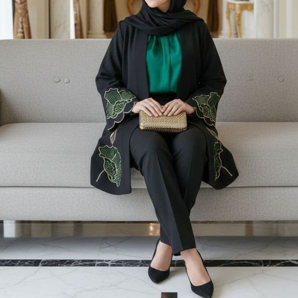 مانتو مجلسی مدل آلند زمردی