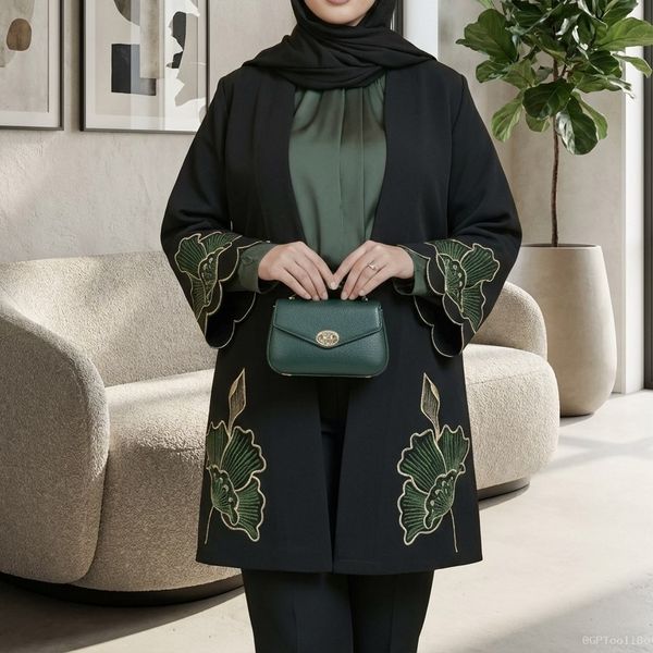 مانتو مجلسی مدل آلند زمردی