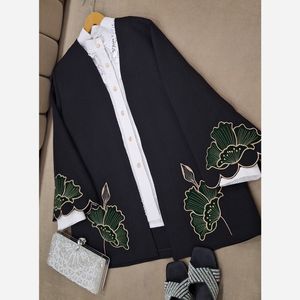 خرید آنلاین مانتو مجلسی مدل آلند زمردی