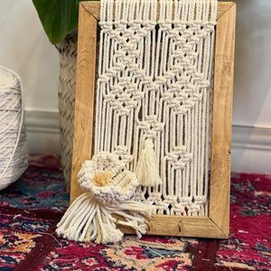 قیمت ارزان جاکلیدی مکرومه بافی مدل گل