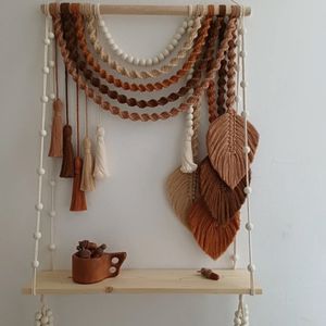 مشخصات شلف مکرومه بافی مهره دار