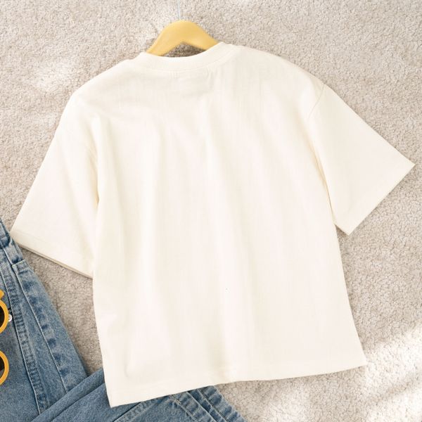 تیشرت اسپرت شیری ( 4 تا 10 سال ) پاد