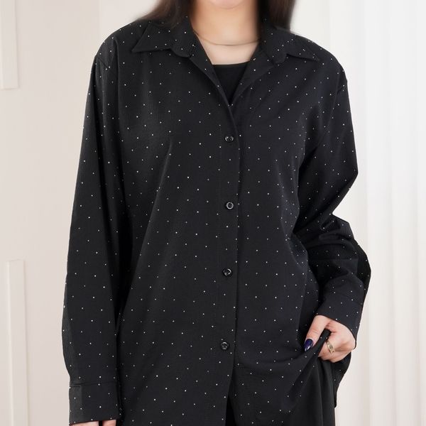 شومیز نگین دار رنگی پاد