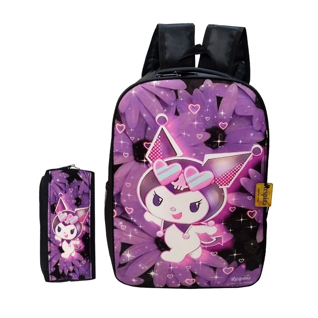 مشخصات کیف مدرسه ای رسپینا مدل کرومی به همراه جامدادی