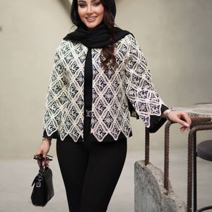 خرید انلاین کت مزونی قلاب بافی شیدا