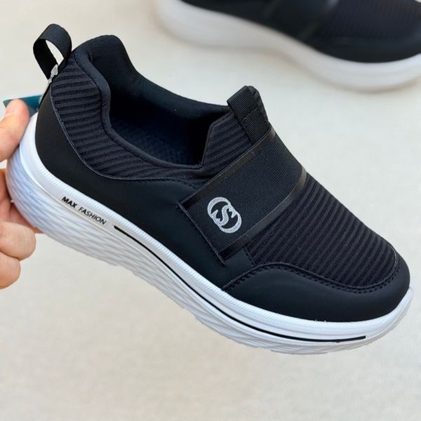 کتانی بزرگسال جورابی طرح اسکیچرز کد 4112903