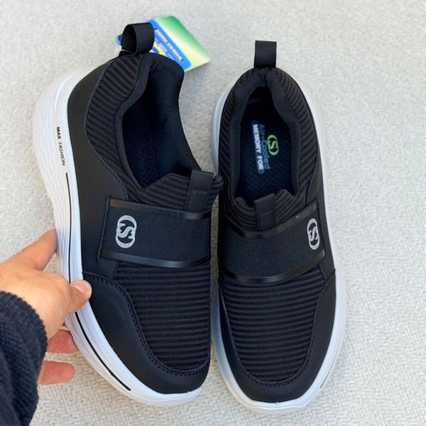 کتانی بزرگسال جورابی طرح اسکیچرز کد 4112903