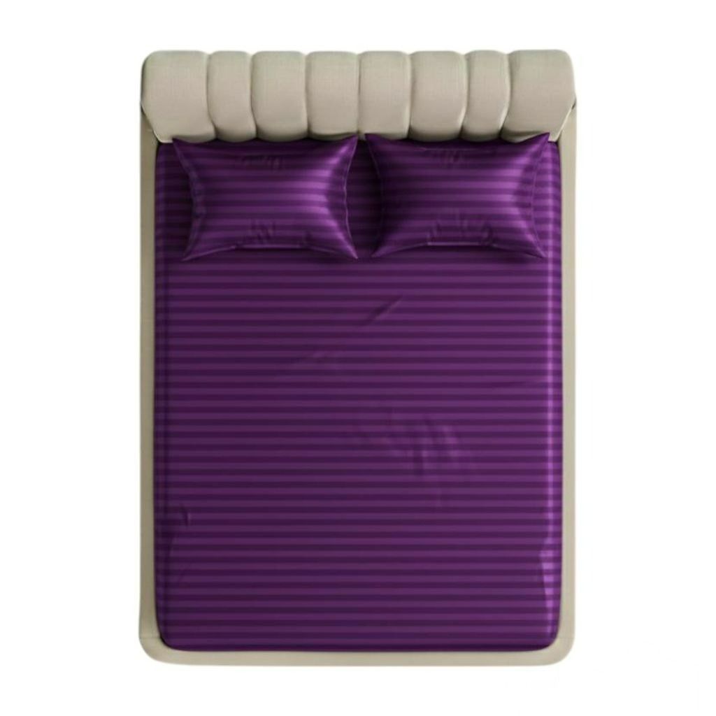 فروش اینترنتی روتختی هتلی دونفره عرض 160 (رنگ بادمجانی)