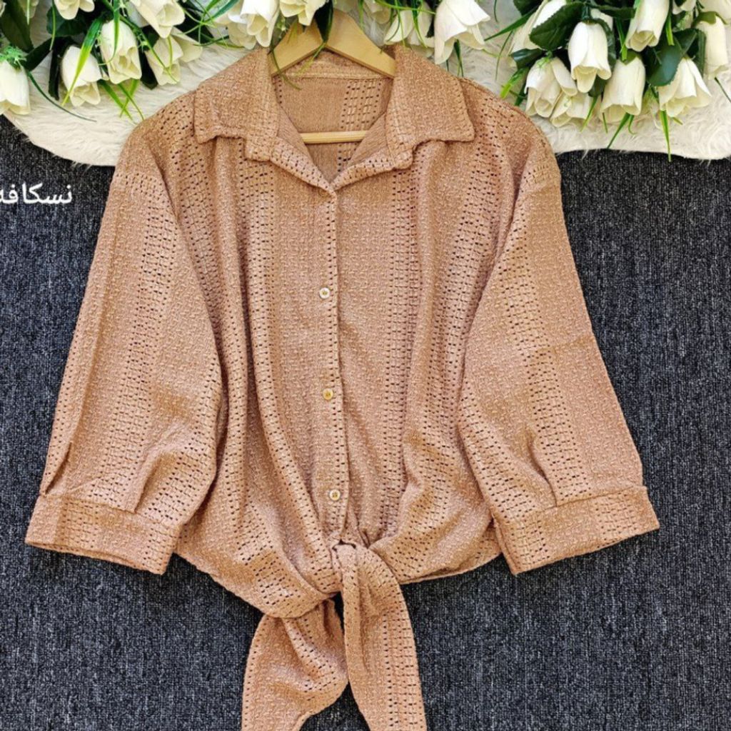 خرید آنلاین شومیز زنانه و دخترانه طرح گره ای مراکشی