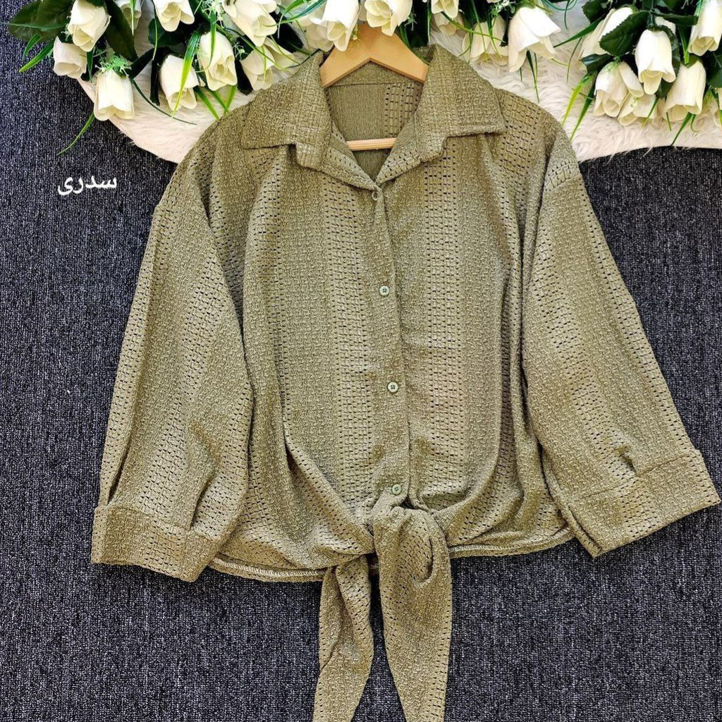 فروش اینترنتی شومیز زنانه و دخترانه طرح گره ای مراکشی