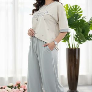خرید انلاین ست تیشرت و شلوار خونگی زنانه و دخترانه  پاپیون