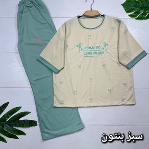 مشخصات ست تیشرت و شلوار خونگی زنانه و دخترانه  پاپیون