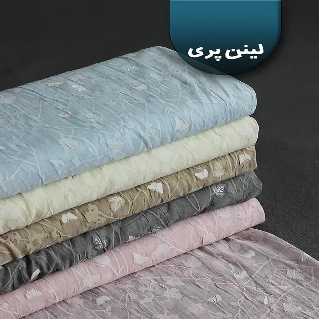 خرید اینترنتی قیمت پارچه لینن شیشه ای طرحدار 1241