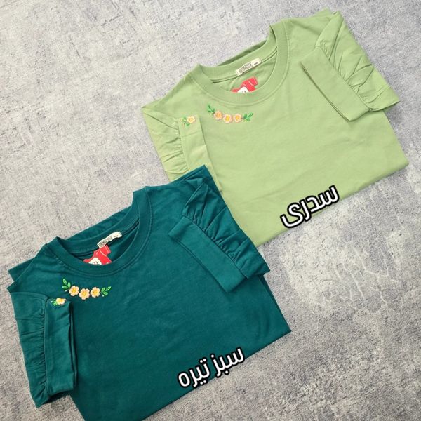 تیشرت قواره دار گلدوزی شده زنانه