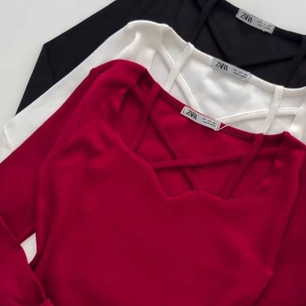 بلوز فانریپ یقه ضربدردی