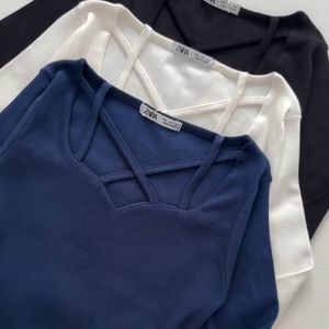 فروش اینترنتی بلوز فانریپ یقه ضربدردی