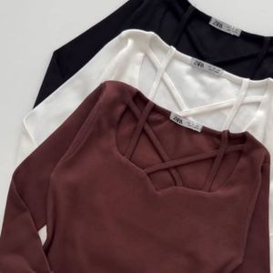 قیمت ارزان بلوز فانریپ یقه ضربدردی